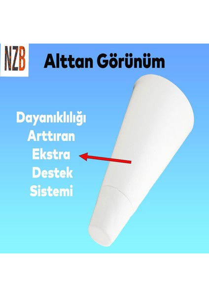 Lüks Mobilya Kanepe Sehpa Tv Ünitesi Koltuk Ayağı 12 cm Beyaz Ayak indirimleri