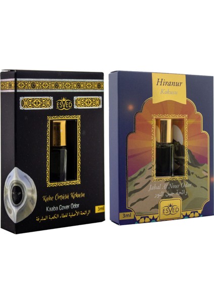 Kabe Örtüsü Kokusu ve Hiranur Kokusu Alkolsüz Esans 3ml