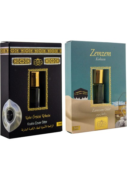 Kabe Örtüsü Kokusu ve Zemzem Kokusu Alkolsüz Esans 3ml