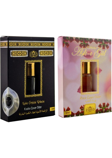Kabe Örtüsü Kokusu ve Gül Kokusu Alkolsüz Esans 3ml