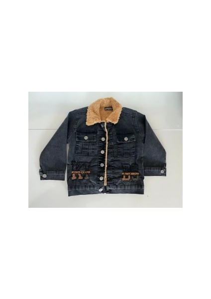 Erkek Çocuk Içi Peluş Jean Ceket