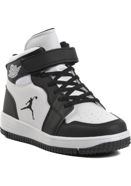 Haykat Uzun-F Siyah-Beyaz Çocuk Hi Sneaker