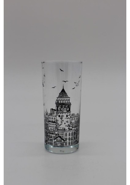 Rakı Bardağı 4 Parça İstanbul Galata 205 ml