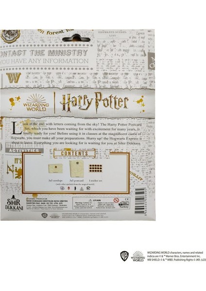 Wızardıng World Harry Potter Mektup Yazı Setı Kartpostal Harry fiyatları