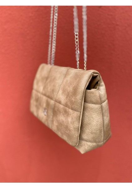 Kadın El Omuz Çantası MV080 Vizon