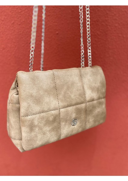 Kadın El Omuz Çantası MV080 Vizon modelleri