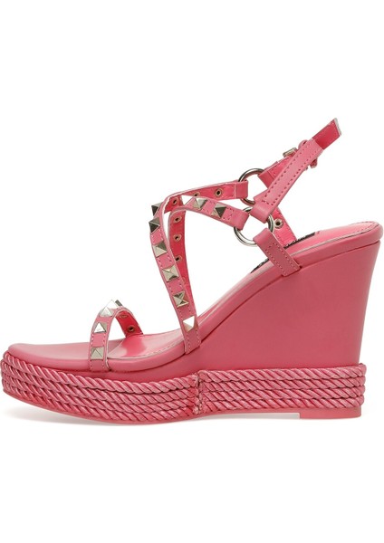 Harte3-A 3fx Fuşya Kadın Dolgu Topuk Sandalet fırsatları