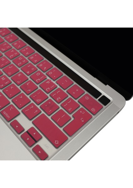 Macbook Pro Klavye Kılıfı 13 inç M1-M2 UK Arapça Baskı A2338 A2289 A2251 A2141 ile Uyumlu