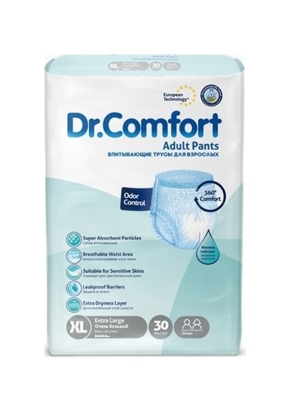 Dr.comfort Emici Külot Xl Beden 30 Adet