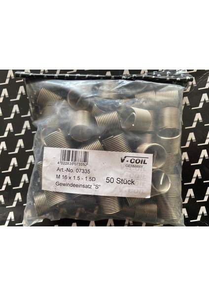 M16X1.5-1.5D Helicoil Yay V-Coıl Germany 50 Adet