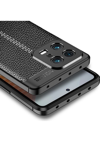 Xiaomi Mi 13 Kılıf Zore Niss Deri Desenli Silikon Kılıf