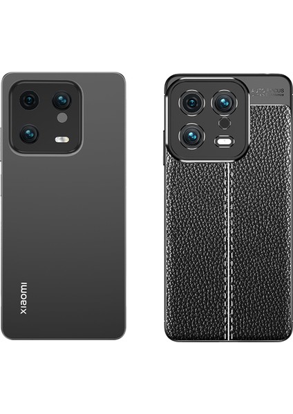 Xiaomi Mi 13 Kılıf Zore Niss Deri Desenli Silikon Kılıf