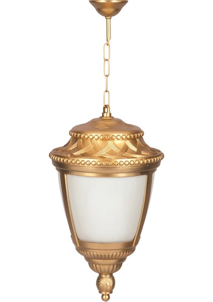 Avonnı BFE-68042-BSA-OP Sarı Boyalı Dış Mekan Aydınlatma E27 Aluminyum Polikarbon Cam 28CM