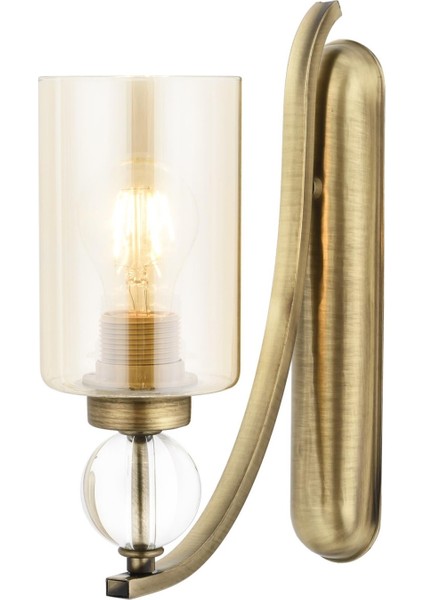 Avonnı AP-1597-1E Eskitme Kaplama Aplik E27 Metal Cam 10X22CM