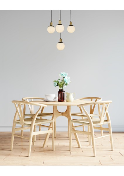 Avonnı AV-60273-4BSY Siyah Boyalı Modern Avize E27 Metal Cam 54CM fırsatları