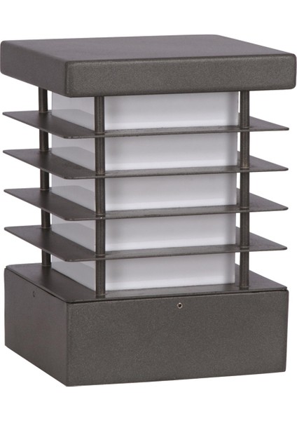 Avonnı BSU-68140-GR Gri Boyalı Dış Mekan Aydınlatma E27 Aluminyum Polikarbon/akrilik Cam 22CM