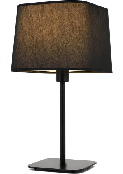 Avonnı HML-9071-1BS Siyah Boyalı Masa Lambası E27 Metal Kumaş 27X27CM
