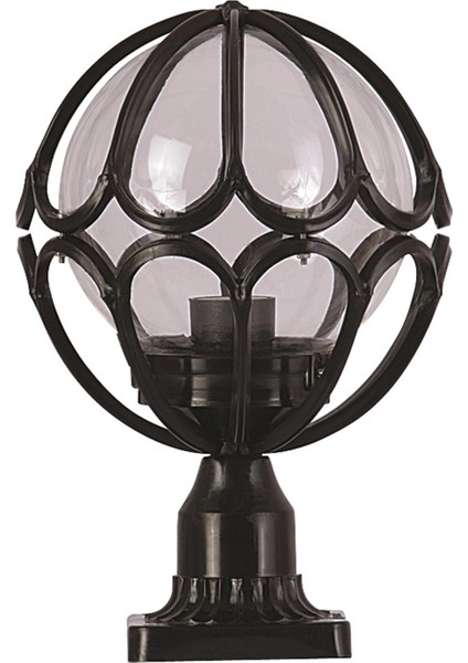 Avonnı BSU-68081-BSY-M3-K Siyah Boyalı Dış Mekan Aydınlatma E27 Abs Akrilik Cam 23CM