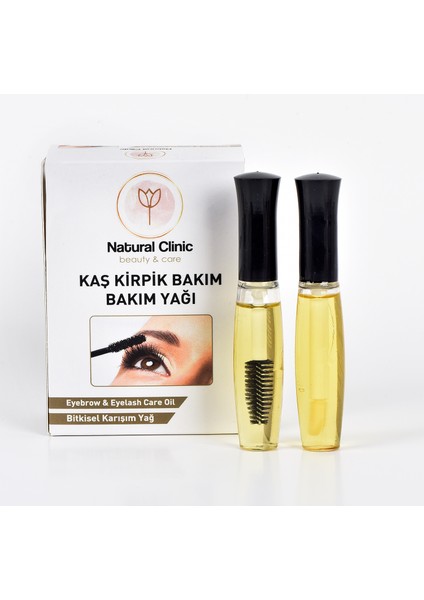 Kaş Kirpik Bakım Yağı 10 ml + 10 ml Argan Yağlı & Doğal E Vitaminli