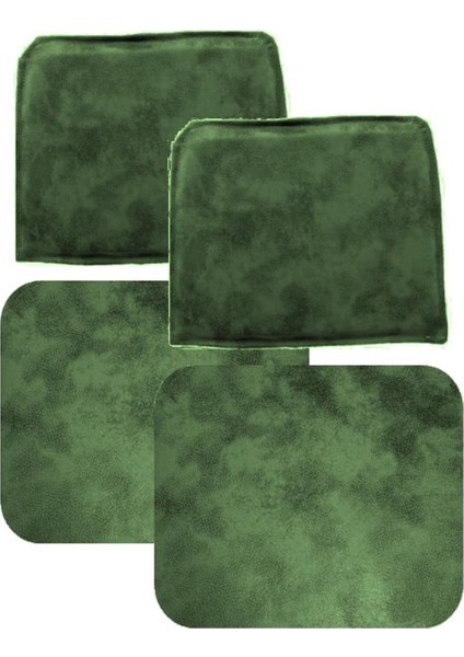 Knsz sırt minderi 2 li zng&mğr&uslu haki siyah kumaş cırtlı tel bar sandalyesi sırtı için