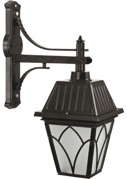 Avonnı BAP-68038-BSY-M1-OP Siyah Boyalı Dış Mekan Aydınlatma E27 Aluminyum Cam 40X23CM
