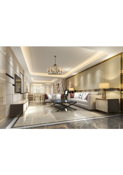 Avonnı AV-1597-6ES Eskitme Kaplama Modern Avize E27 Metal Cam Kumaş 65CM fırsatları