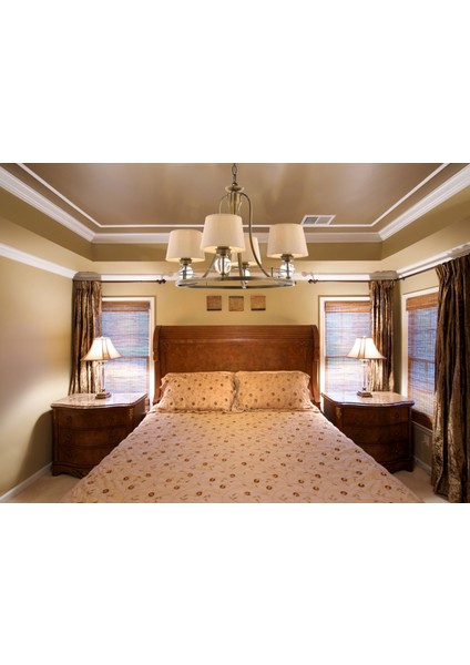 Avonnı AV-1597-4ES Eskitme Kaplama Modern Avize E27 Metal Cam Kumaş 52CM fiyatları