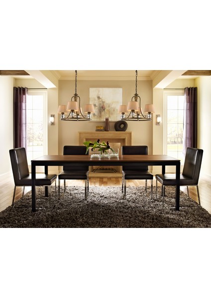 Avonnı AV-1597-4ES Eskitme Kaplama Modern Avize E27 Metal Cam Kumaş 52CM modelleri