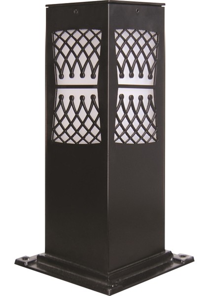 Avonnı BSU-68144-BSY-M3-K Siyah Boyalı Dış Mekan Aydınlatma E27 Aluminyum Akrilik Cam 12CM