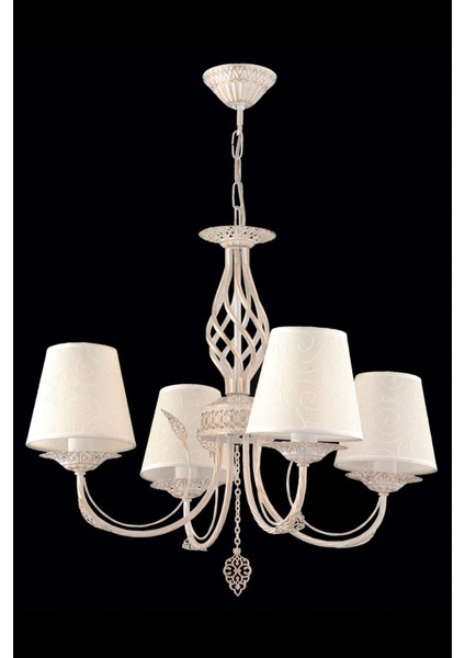 Avonnı AV-65112-4F Ferforje Boyalı Klasik Avize E14 Metal 55CM