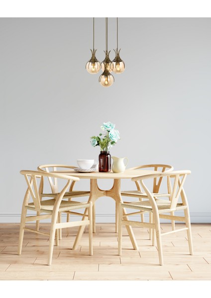 Avonnı AV-60161-4ET Eskitme Kaplama Modern Avize E27 Metal Cam 40CM fırsatları