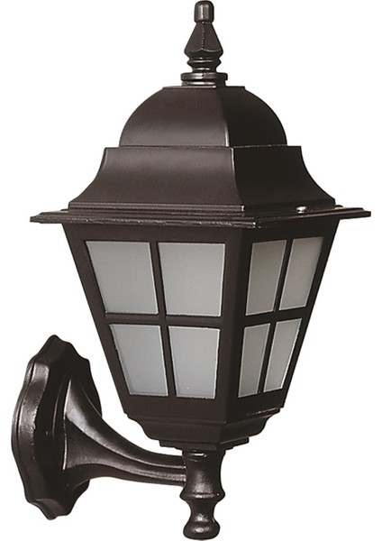 Avonnı BAP-68062-BSY-M1-OP Siyah Boyalı Dış Mekan Aydınlatma E27 Aluminyum Polikarbon Cam 25X18CM