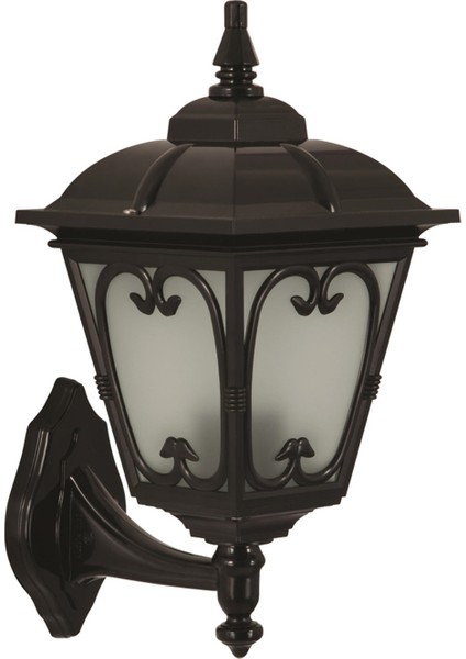 Avonnı BAP-68181-BSY-M3 Siyah Boyalı Dış Mekan Aydınlatma E27 Abs Polikarbon Cam 25X20CM