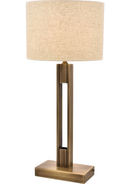 Avonnı ML-9108-1E Eskitme Kaplama Masa Lambası E27 Metal Kumaş 30CM
