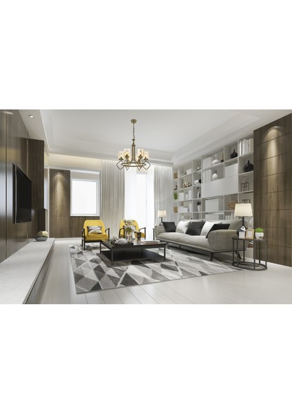 Avonnı AV-60135-6E Eskitme Kaplama Modern Avize E14 Metal Cam 60CM
