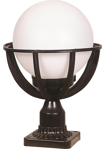 Avonnı BSU-68080-BSY-M5-KOP Siyah Boyalı Dış Mekan Aydınlatma E27 Abs Polietilen Cam 23CM