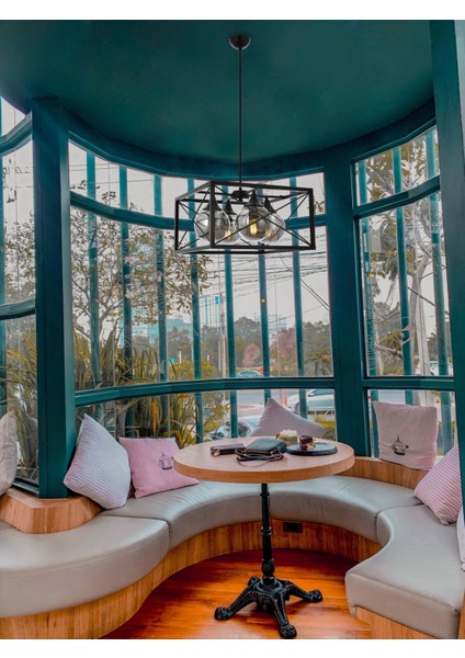 Avonnı AV-60127-4BSY Siyah Boyalı Modern Avize E27 Metal Cam 45CM fiyatları