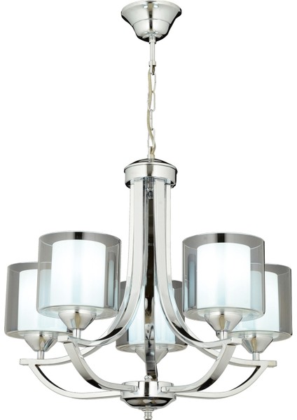 Avonnı AV-65228-5K Krom Kaplama Modern Avize E27 Metal Cam 55CM