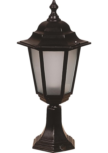 Avonnı BSU-68054-BSY-M2-KOP Siyah Boyalı Dış Mekan Aydınlatma E27 Aluminyum Polikarbon Cam 27CM