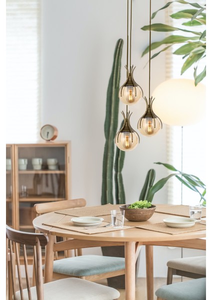 Avonnı AV-60161-3ET Eskitme Kaplama Modern Avize E27 Metal Cam 40CM fiyatları