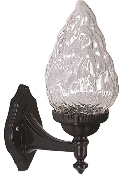Avonnı BAP-68191-1BSY-M2 Siyah Boyalı Dış Mekan Aydınlatma E27 Abs Akrilik Cam 25X15CM