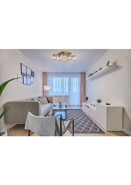 Avonnı AV-60230-6E Eskitme Kaplama Modern Avize E27 Metal Kristal 80X40CM fiyatları