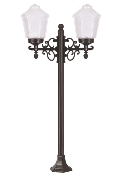 Avonnı BSU-68197-2BSY-OP Siyah Boyalı Dış Mekan Aydınlatma E27 Metal Abs Akrilik Cam 60X20CM