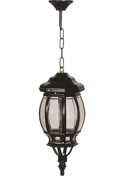 Avonnı BFE-68208-BSY Siyah Boyalı Dış Mekan Aydınlatma E27 Aluminyum Abs Polikarbon Cam 18CM