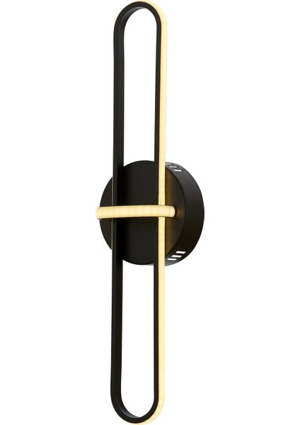 Avonnı AP-60264-2BSY Siyah Boyalı Aplik LED Metal Silikon 15X13CM