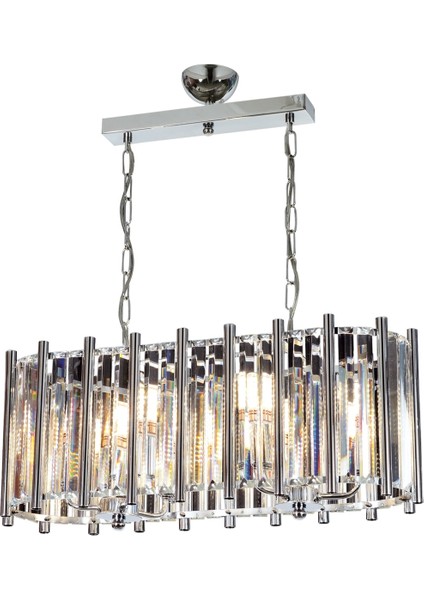 Avonnı AV-65222-YM-K Krom Kaplama Modern Avize E14 Metal Kristal 65X22CM