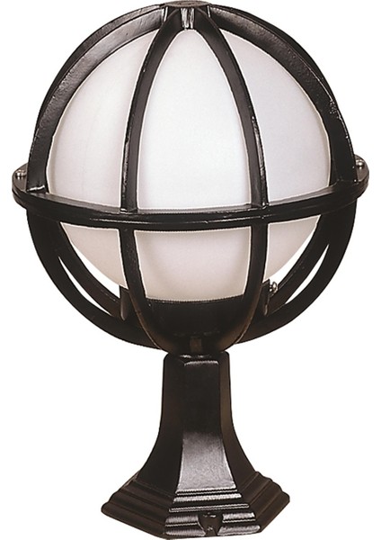 Avonnı BSU-68079-BSY-M2-KOP Siyah Boyalı Dış Mekan Aydınlatma E27 Aluminyum Polietilen Cam 30CM