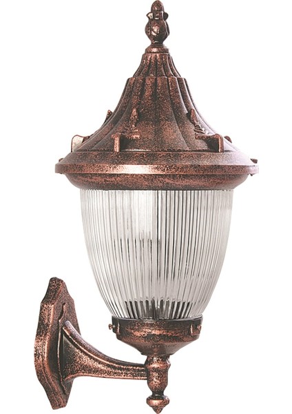 Avonnı BAP-68186-BKR-M3 Kahverengi Boyalı Dış Mekan Aydınlatma E27 Abs Polikarbon Cam 30X26CM