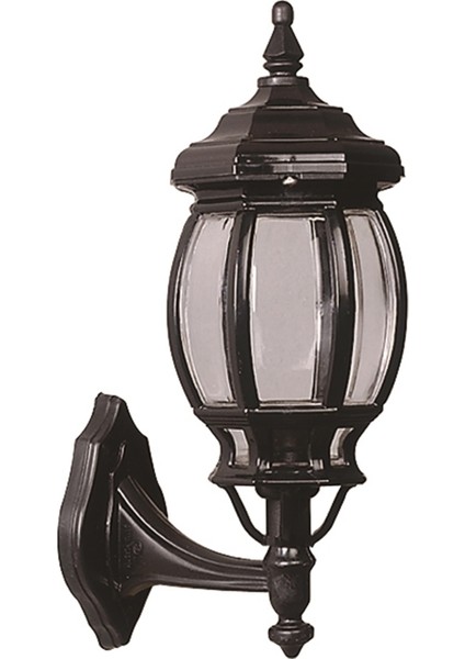 Avonnı BAP-68208-BSY-M1 Siyah Boyalı Dış Mekan Aydınlatma E27 Aluminyum Abs Polikarbon Cam 25X18CM