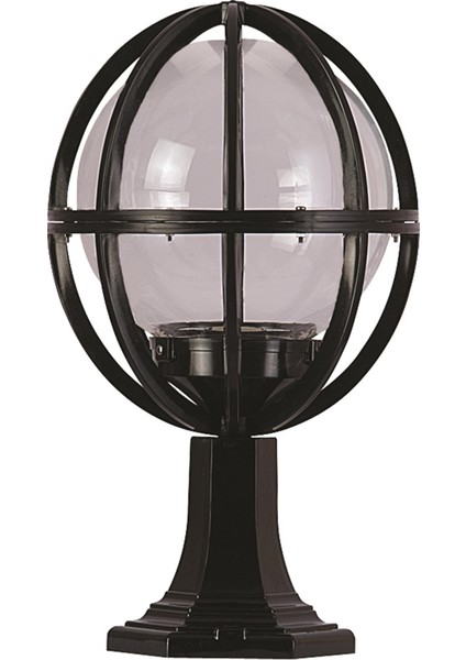 Avonnı BSU-68080-BSY-M4-K Siyah Boyalı Dış Mekan Aydınlatma E27 Abs Akrilik Cam 30CM